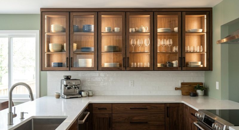 Glass Cabinets Installation in Carmel, IN
