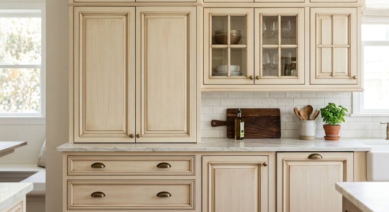 Glazed Cabinets Installation in Carmel, IN