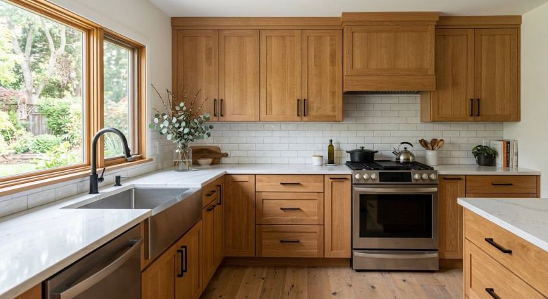 Oak Cabinet Remodeling in Carmel, IN