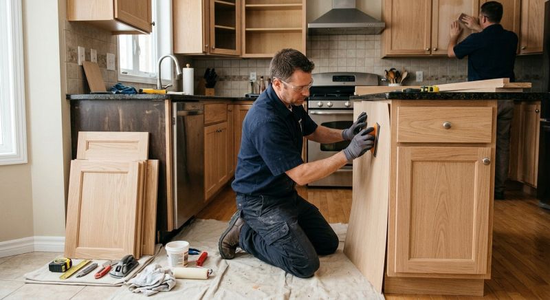 Oak Cabinet Remodeling in Terre Haute, IN