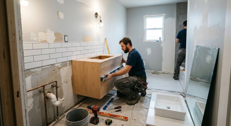 Vanity Cabinet Installation in Terre Haute, IN